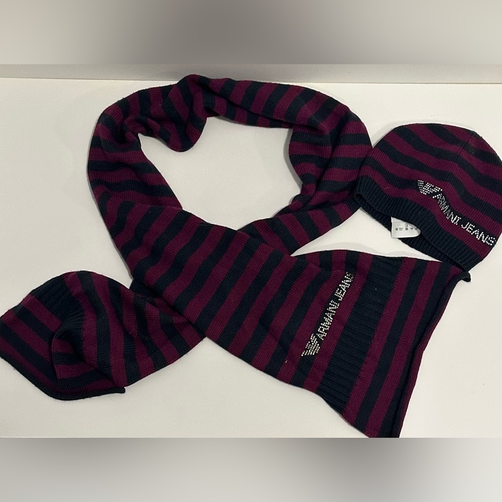 Armani jeans warm hat & scarf